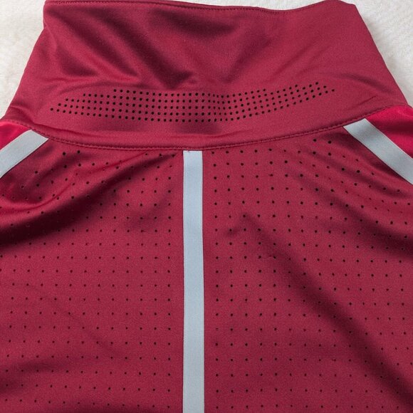 Nike Tiger Woods Polo Shirt Sz L Mens Collection DRI FIT Golf Swoosh Logo Red - Picture 6 of 9